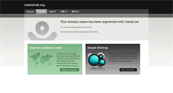 Desktop Screenshot of coexistuk.org